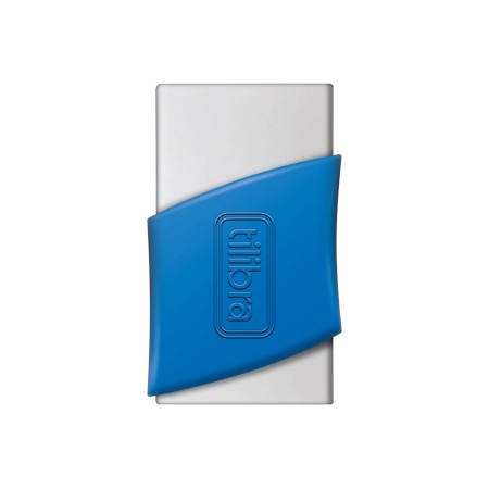 Foto ilustrativa Borracha B2-1 Branca Média da com Capa Plástica - Blister com 2 unidades