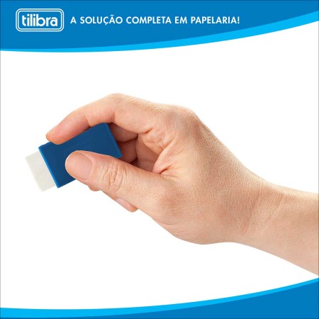 Foto ilustrativa Borracha Branca Big com Capa Plástica