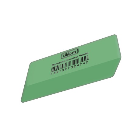Foto ilustrativa Borracha Escolar Verde Grande