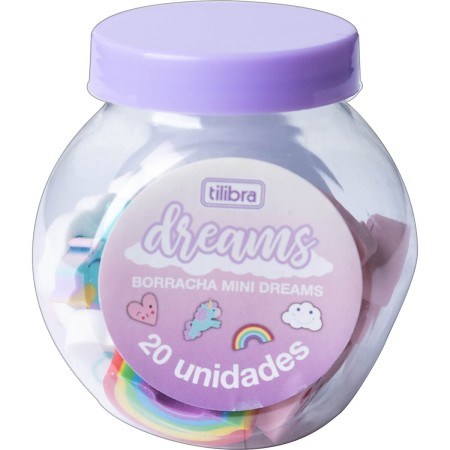 Foto ilustrativa Borracha Mini Dreams - Pote com 20 Unidades