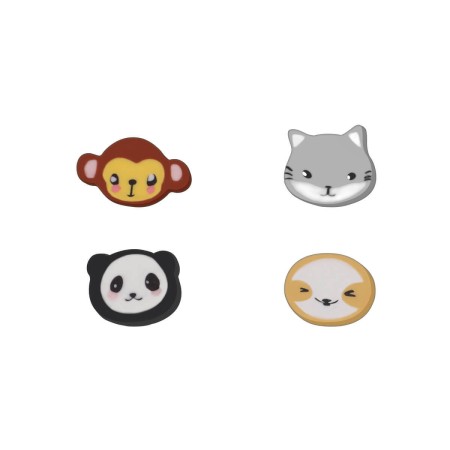 Foto ilustrativa Borracha Mini Pets - Pote com 20 Unidades