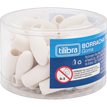 Foto ilustrativa Borracha Ponteira Branca