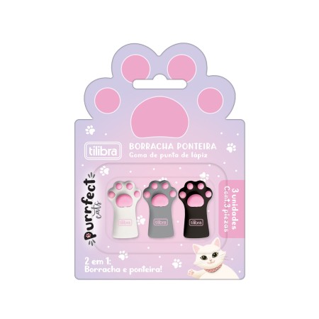 Foto ilustrativa Borracha Ponteira Purrfect - Blister com 3 unidades