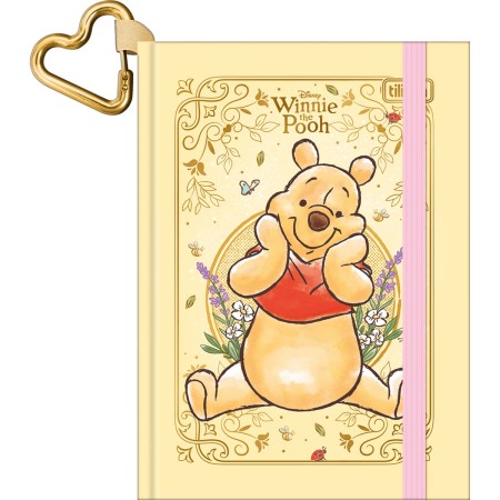 Foto ilustrativa Caderneta Costurada Capa Dura Tilicharm Pooh 144 Folhas
