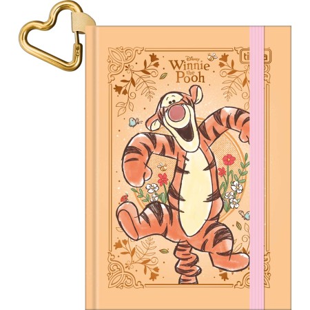 Foto ilustrativa Caderneta Costurada Capa Dura Tilicharm Pooh 144 Folhas