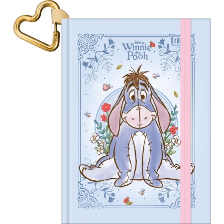 Foto ilustrativa Caderneta Costurada Capa Dura Tilicharm Pooh 144 Folhas