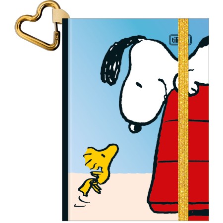Foto ilustrativa Caderneta Costurada Capa Dura Tilicharm Snoopy 144 Folhas