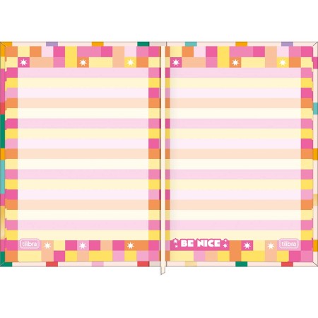 Foto ilustrativa Caderneta Costurada Petit Be Nice 96 Folhas