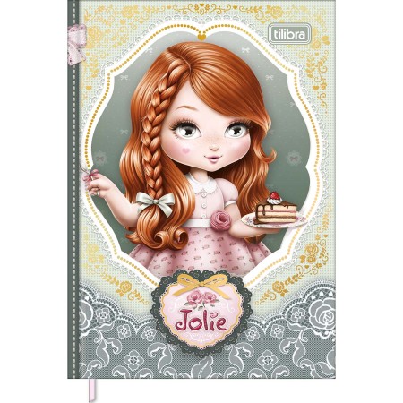 Foto ilustrativa Caderneta Costurada Petit Jolie 96 Folhas