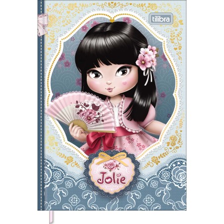 Foto ilustrativa Caderneta Costurada Petit Jolie 96 Folhas