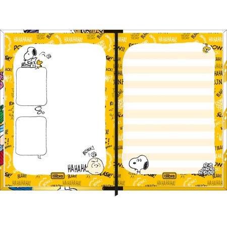 Foto ilustrativa Caderneta Costurada Petit Snoopy 96 Folhas