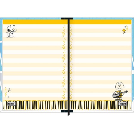 Foto ilustrativa Caderneta Costurada Petit Snoopy 96 Folhas