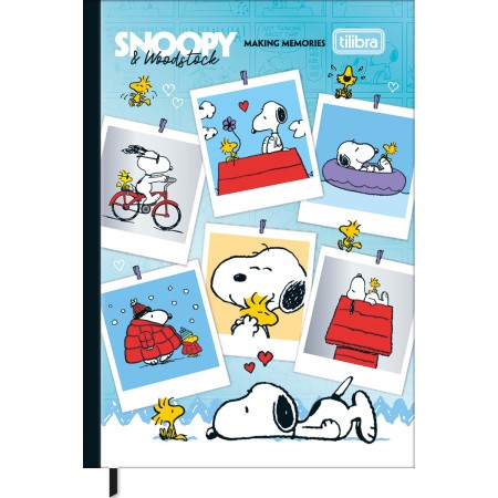 Foto ilustrativa Caderneta Costurada Petit Snoopy 96 Folhas