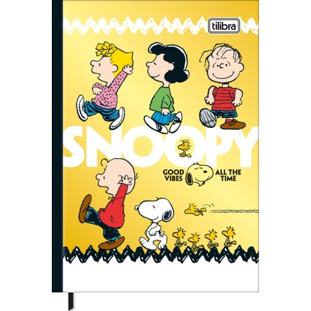 Foto ilustrativa Caderneta Costurada Petit Snoopy 96 Folhas