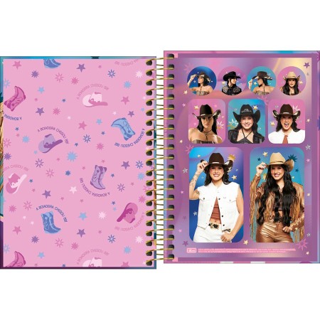 Foto ilustrativa Caderneta Espiral Capa Dura 1/8 Ana Castela 80 Folhas