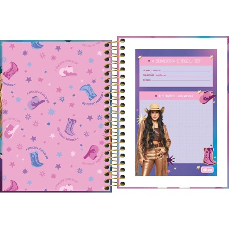 Foto ilustrativa Caderneta Espiral Capa Dura 1/8 Ana Castela 80 Folhas