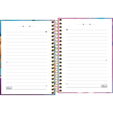 Foto ilustrativa Caderneta Espiral Capa Dura 1/8 Ana Castela 80 Folhas