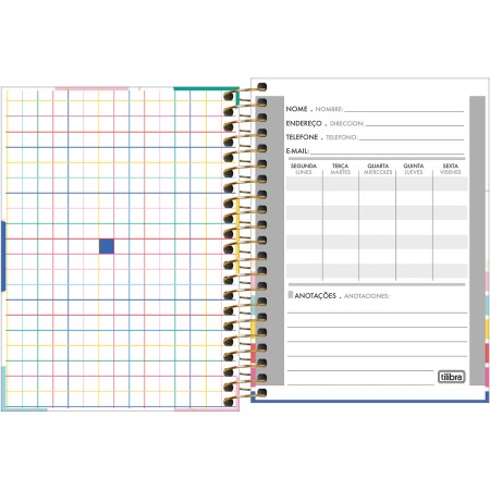 Foto ilustrativa Caderneta Espiral Capa Dura 1/8 Be Nice 80 Folhas