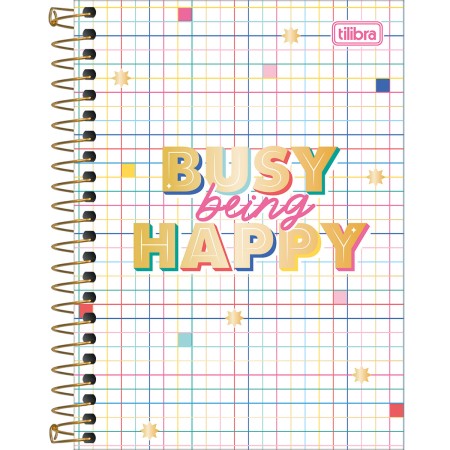 Foto ilustrativa Caderneta Espiral Capa Dura 1/8 Be Nice 80 Folhas