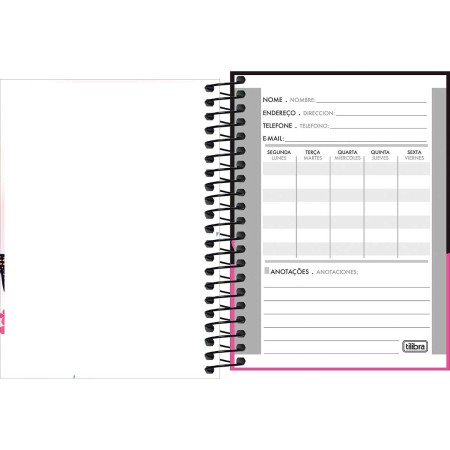 Foto ilustrativa Caderneta Espiral Capa Dura 1/8 Bloom 80 Folhas