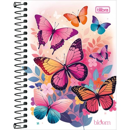 Foto ilustrativa Caderneta Espiral Capa Dura 1/8 Bloom 80 Folhas