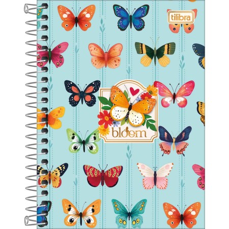 Foto ilustrativa Caderneta Espiral Capa Dura 1/8 Bloom 80 Folhas