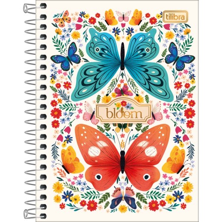 Foto ilustrativa Caderneta Espiral Capa Dura 1/8 Bloom 80 Folhas
