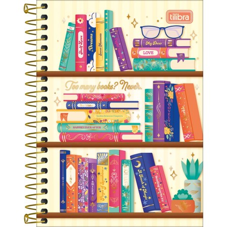 Foto ilustrativa Caderneta Espiral Capa Dura 1/8 Bookland 80 Folhas