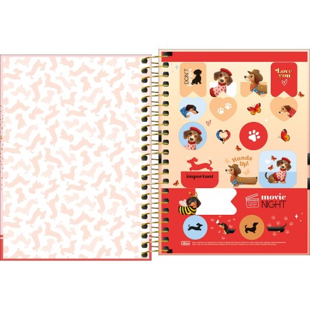 Foto ilustrativa Caderneta Espiral Capa Dura 1/8 Brownie 80 Folhas