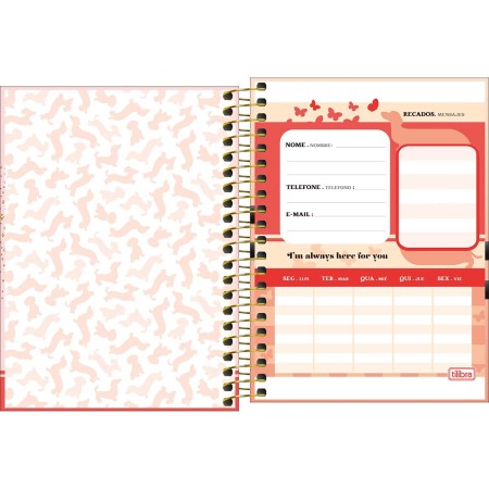 Foto ilustrativa Caderneta Espiral Capa Dura 1/8 Brownie 80 Folhas