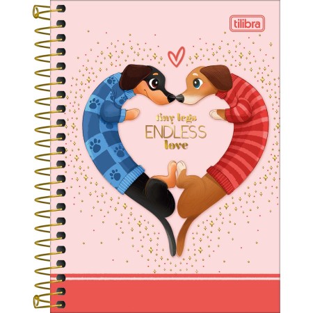 Foto ilustrativa Caderneta Espiral Capa Dura 1/8 Brownie 80 Folhas