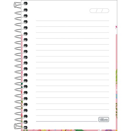 Foto ilustrativa Caderneta Espiral Capa Dura 1/8 Charme 80 Folhas