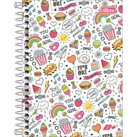 Foto ilustrativa Caderneta Espiral Capa Dura 1/8 D+ 96 Folhas