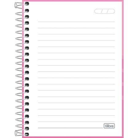 Foto ilustrativa Caderneta Espiral Capa Dura 1/8 Holly 80 Folhas