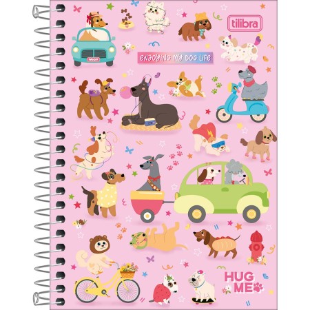 Foto ilustrativa Caderneta Espiral Capa Dura 1/8 Hug Me 80 Folhas