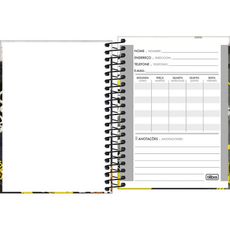 Foto ilustrativa Caderneta Espiral Capa Dura 1/8 Hype 80 Folhas