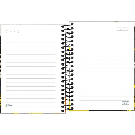 Foto ilustrativa Caderneta Espiral Capa Dura 1/8 Hype 80 Folhas