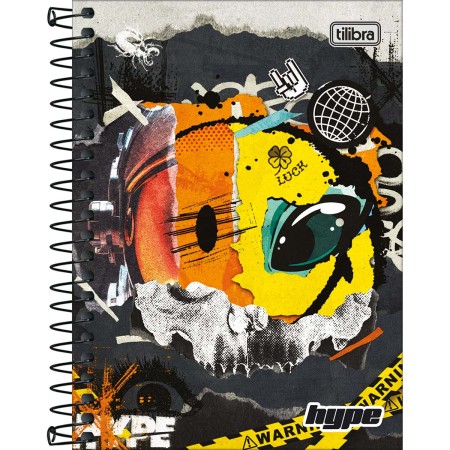 Foto ilustrativa Caderneta Espiral Capa Dura 1/8 Hype 80 Folhas