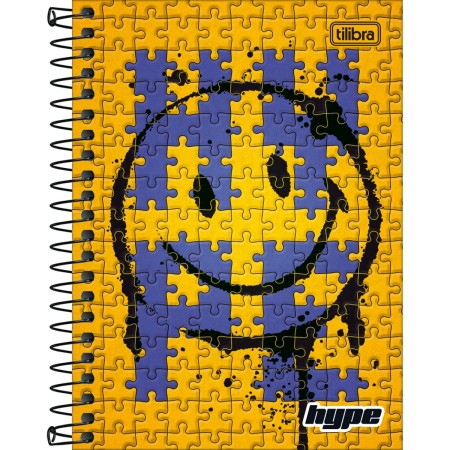 Foto ilustrativa Caderneta Espiral Capa Dura 1/8 Hype 80 Folhas