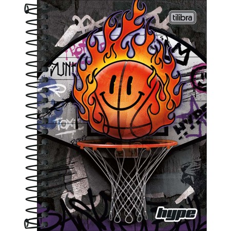 Foto ilustrativa Caderneta Espiral Capa Dura 1/8 Hype 80 Folhas