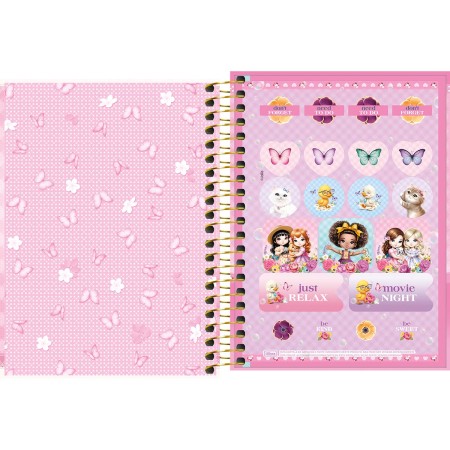 Foto ilustrativa Caderneta Espiral Capa Dura 1/8 Jolie 80 Folhas