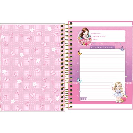 Foto ilustrativa Caderneta Espiral Capa Dura 1/8 Jolie 80 Folhas