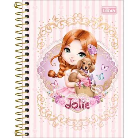 Foto ilustrativa Caderneta Espiral Capa Dura 1/8 Jolie 80 Folhas