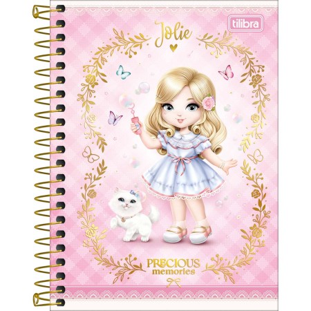 Foto ilustrativa Caderneta Espiral Capa Dura 1/8 Jolie 80 Folhas