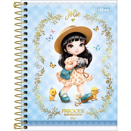 Foto ilustrativa Caderneta Espiral Capa Dura 1/8 Jolie 80 Folhas