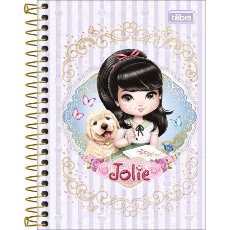 Foto ilustrativa Caderneta Espiral Capa Dura 1/8 Jolie 80 Folhas