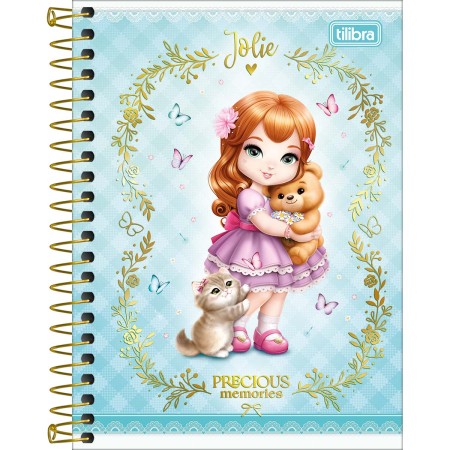 Foto ilustrativa Caderneta Espiral Capa Dura 1/8 Jolie 80 Folhas
