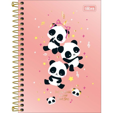 Foto ilustrativa Caderneta Espiral Capa Dura 1/8 Lolvey Friend 80 Folhas