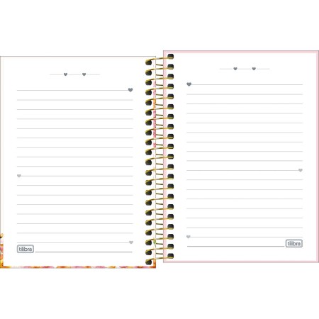 Foto ilustrativa Caderneta Espiral Capa Dura 1/8 Love Bears 80 Folhas