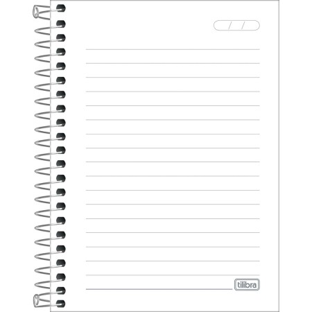 Foto ilustrativa Caderneta Espiral Capa Dura 1/8 Lunix 80 Folhas